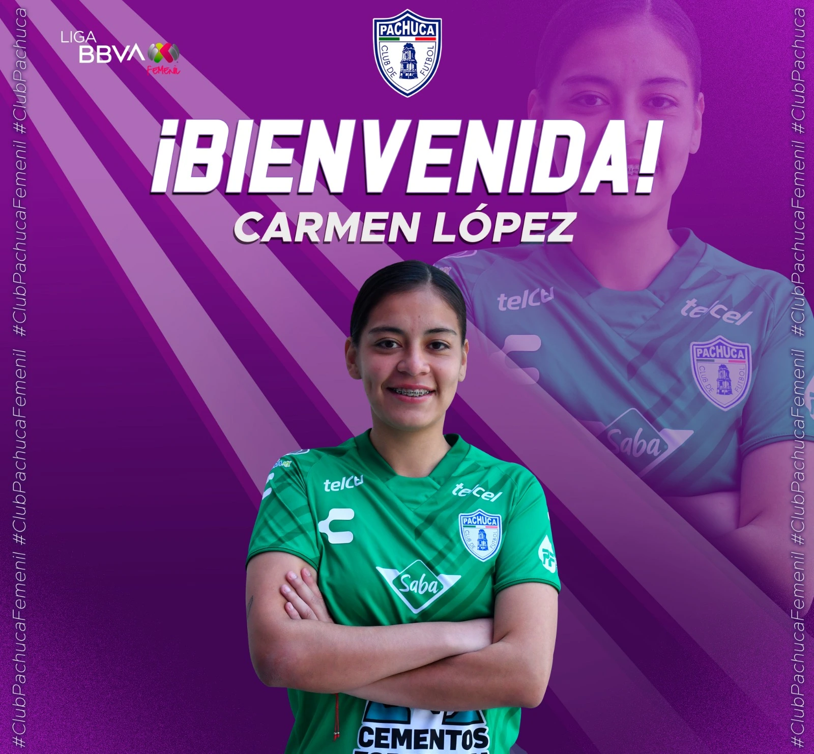 Carmen López, nueva jugadora de Las Tuzas del Pachuca