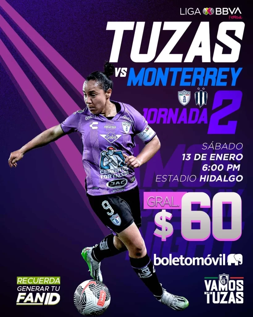 Las Tuzas debutan en el Estadio Hidalgo frente a las Rayadas del Monterrey