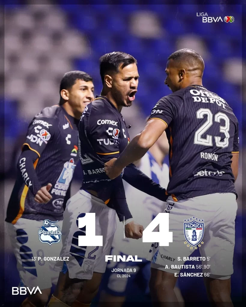 ¡Triunfo Blanquiazul! Tuzos 4-1 Puebla