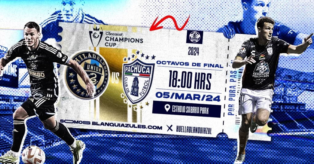 Pachuca visita a Philadelphia en encuentro de Ida de Octavos de Final de la CONCACAF Champions Cup