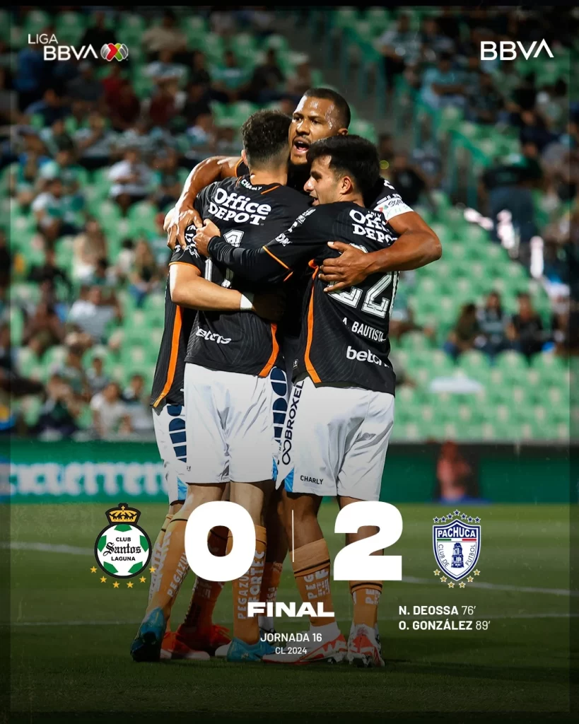 ¡Los Tuzos están Clasificados!  Pachuca derrota 2-0 a Santos