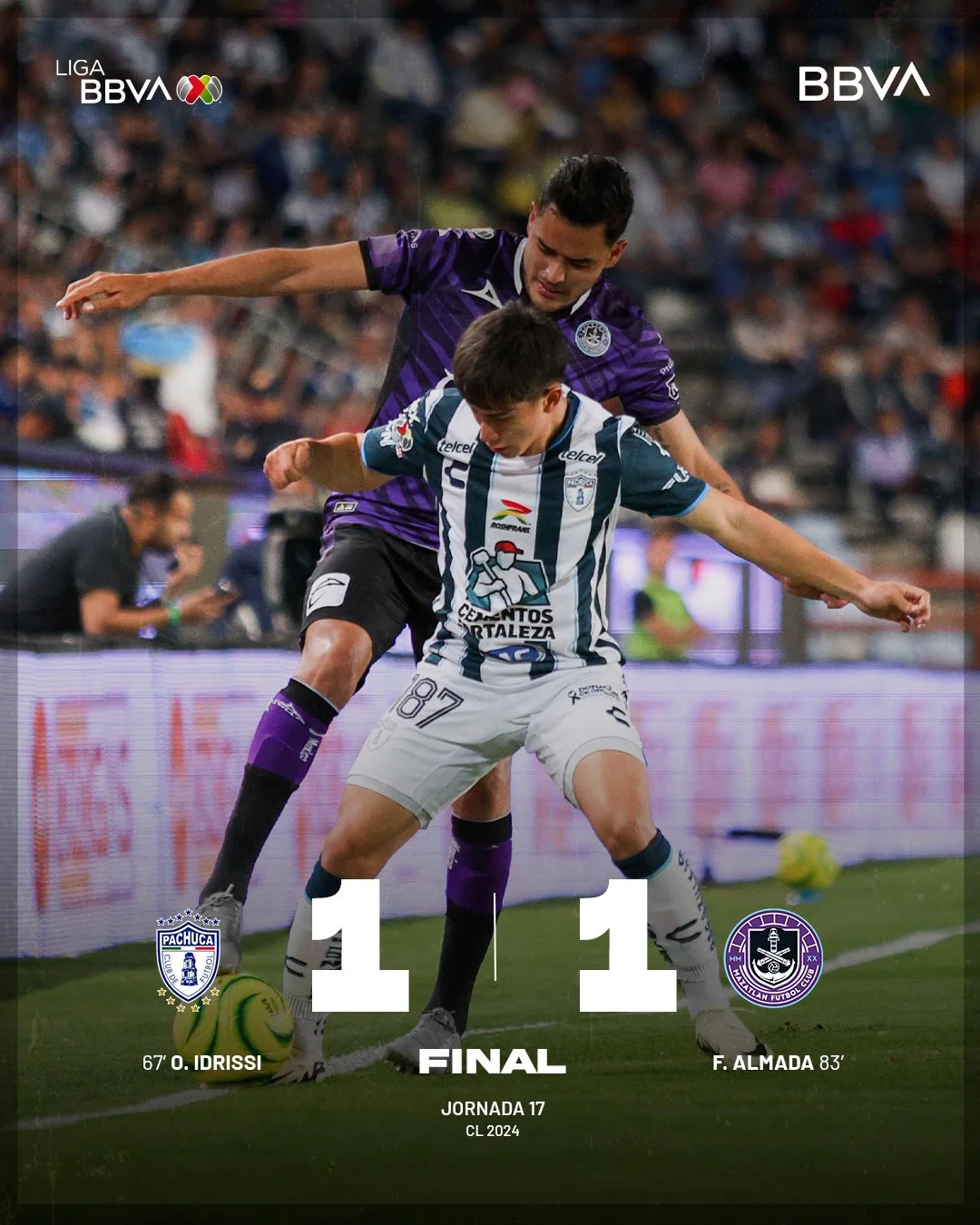 Los Tuzos empatan 1-1 ante Mazatlán FC y jugarán el Play In