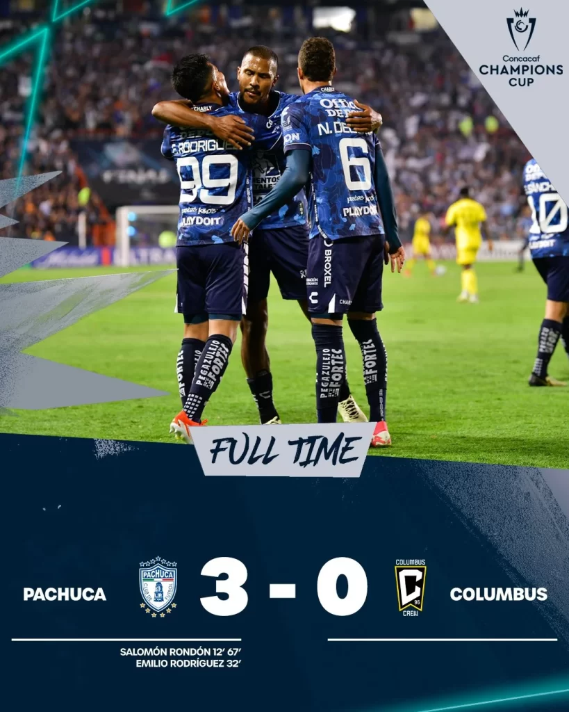 Pachuca es Campeón de la CONCACAF Champions Cup 2024, derrota 3-0 al Columbus