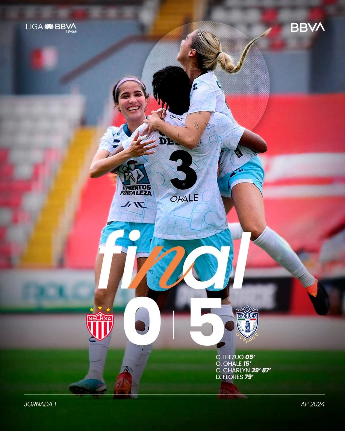 ¡LAS TUZAS INICIAN CON TODO! DERROTAN 5-0 AL NECAXA FEMENIL