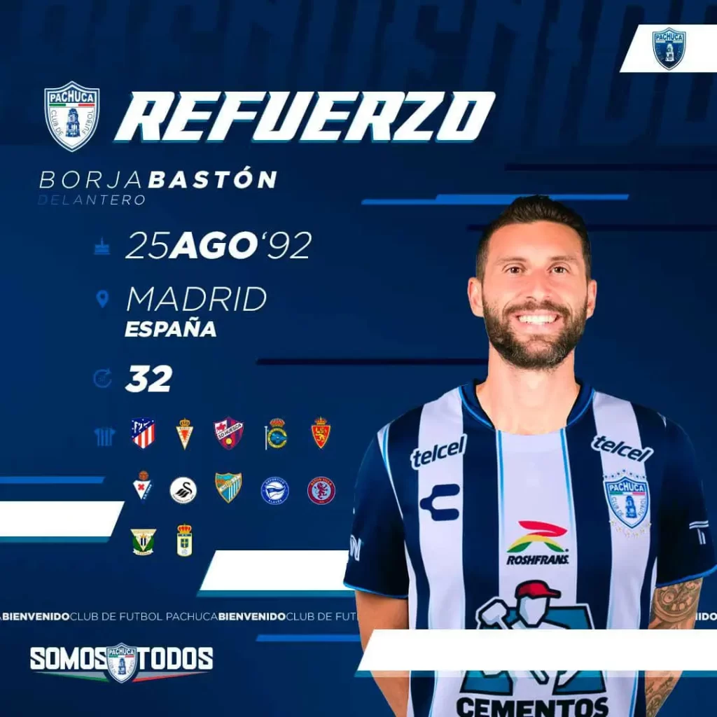 Borja Bastón ¡Nuevo Refuerzo de Los Tuzos del Pachuca!