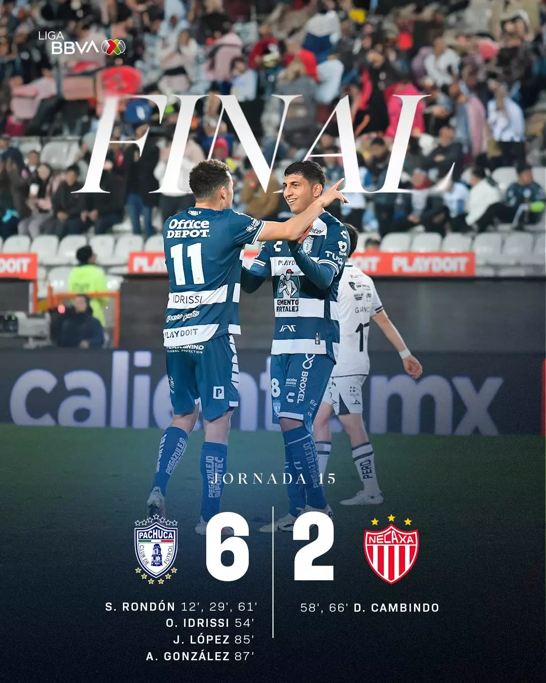 En el Huracán Pachuca fulmina a los Rayos