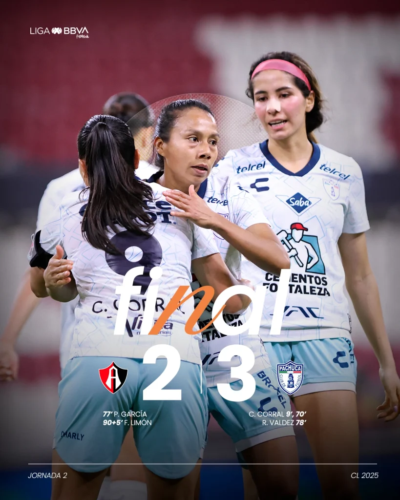 LIGA MX FEMENIL CLAUSURA 2025 JORNADA 2 TUZAS 3-2 ATLAS FEMENIL