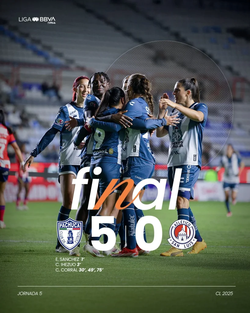 LIGA MX FEMENIL CLAUSURA 2025 JORNADA 5:TUZAS 5-0 ATLÉTICO DE SAN LUIS FEMENIL