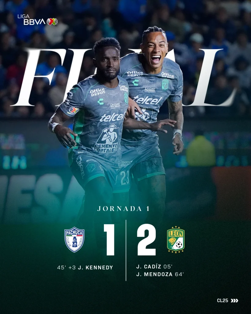 LIGA MX CLAUSURA 2025 JORNADA 1:TUZOS 1-2 LEÓN