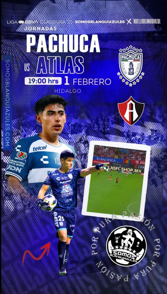 Los Tuzos reciben al Atlas. ¡Pintemos el Estadio Blanquiazul!