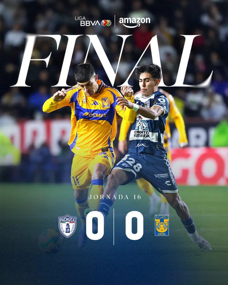 LIGA MX CLAUSURA 2025 JORNADA 16:TUZOS 0-TIGRES 0