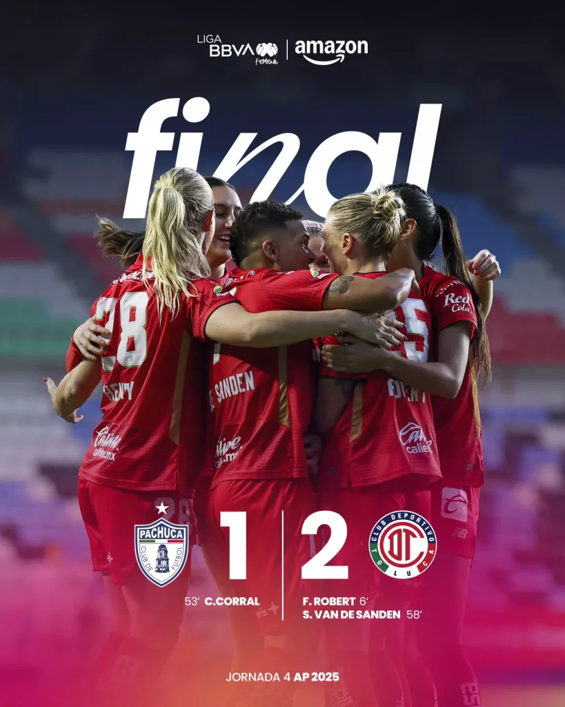¡Caen las Tuzas en el Hidalgo! Toluca Femenil se impuso 2-1