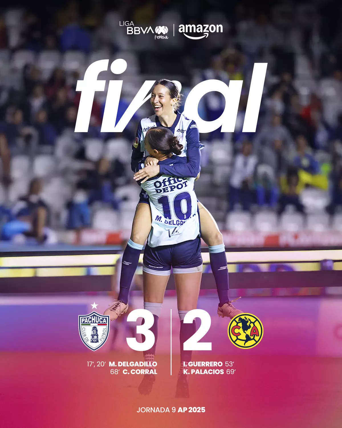 ¡EJEMPLARES! Las Tuzas derrotan 3-2 al América.