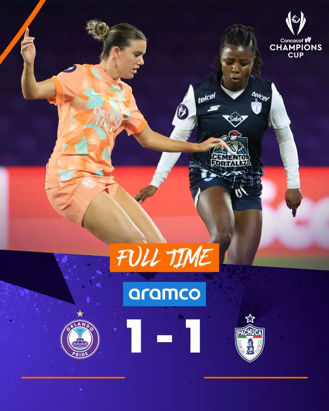 ¡LAS TUZAS ESTÁN EN SEMIFINALES DE LA CONCACAF W CHAMPIONS CUP! Empatan 1-1 con Orlando Pride Femenil