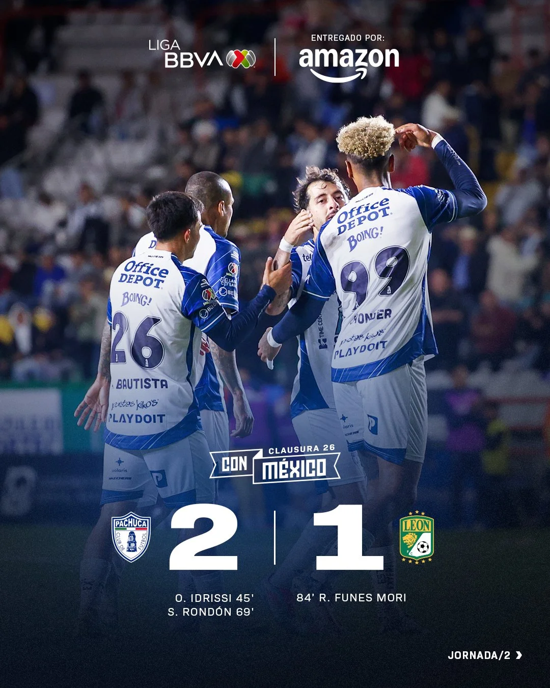 ¡TRIUNFO EN CASA! Los Tuzos derrotan 2-1 al León
