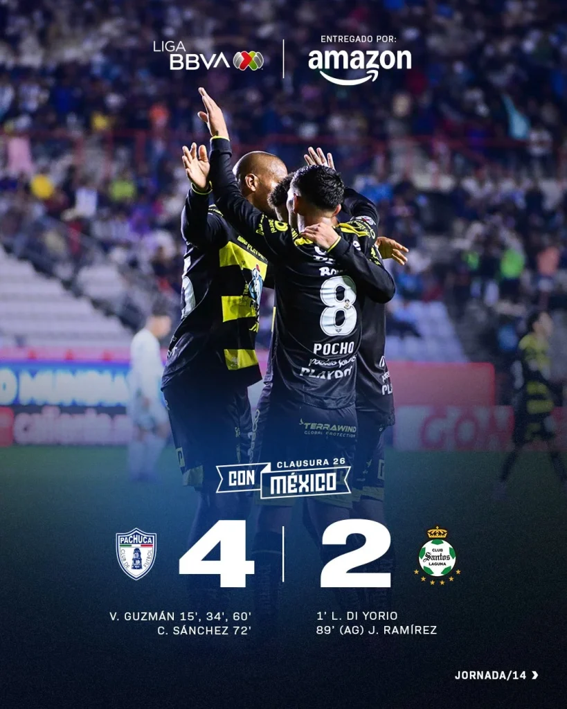 ¡SUMANDO! Los Tuzos derrotan 4-2 a Santos