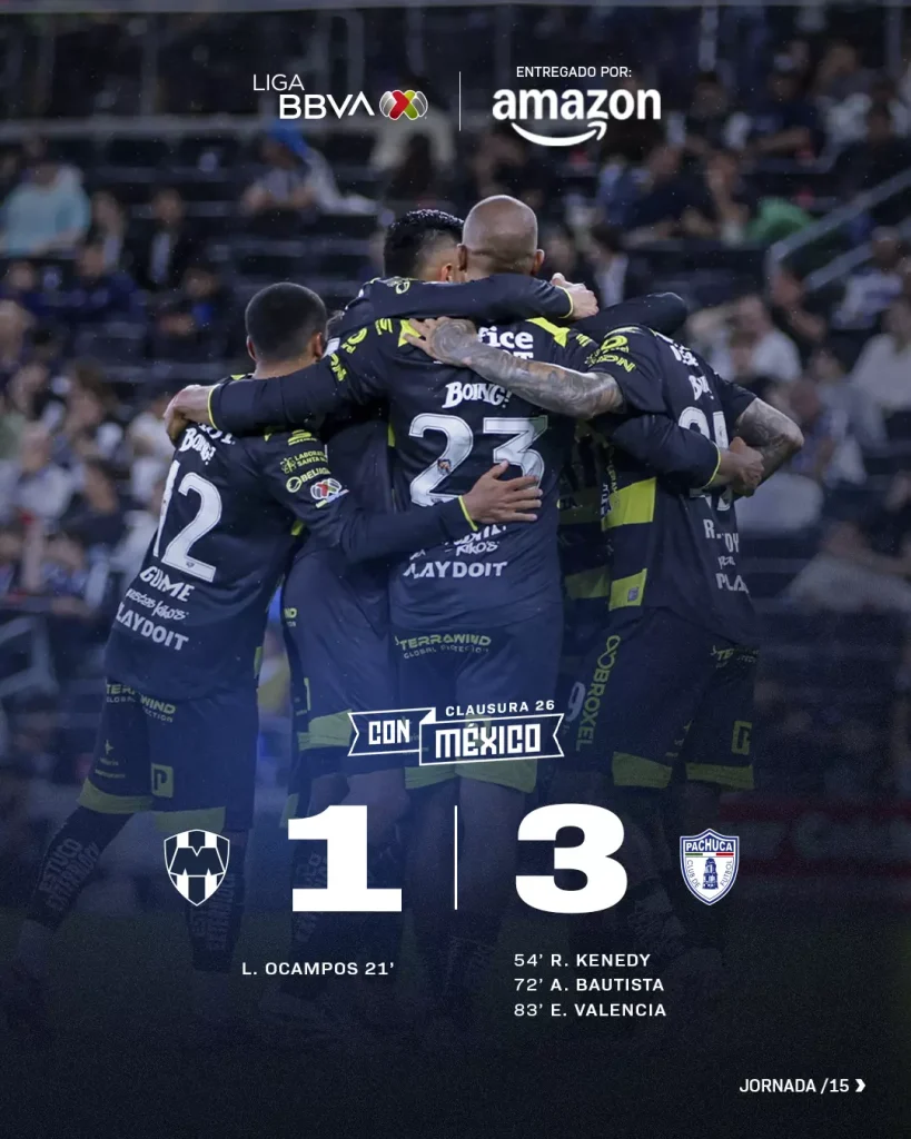 ¡PAPÁCHUCA! Los Tuzos derrotan 3-1 a Rayados