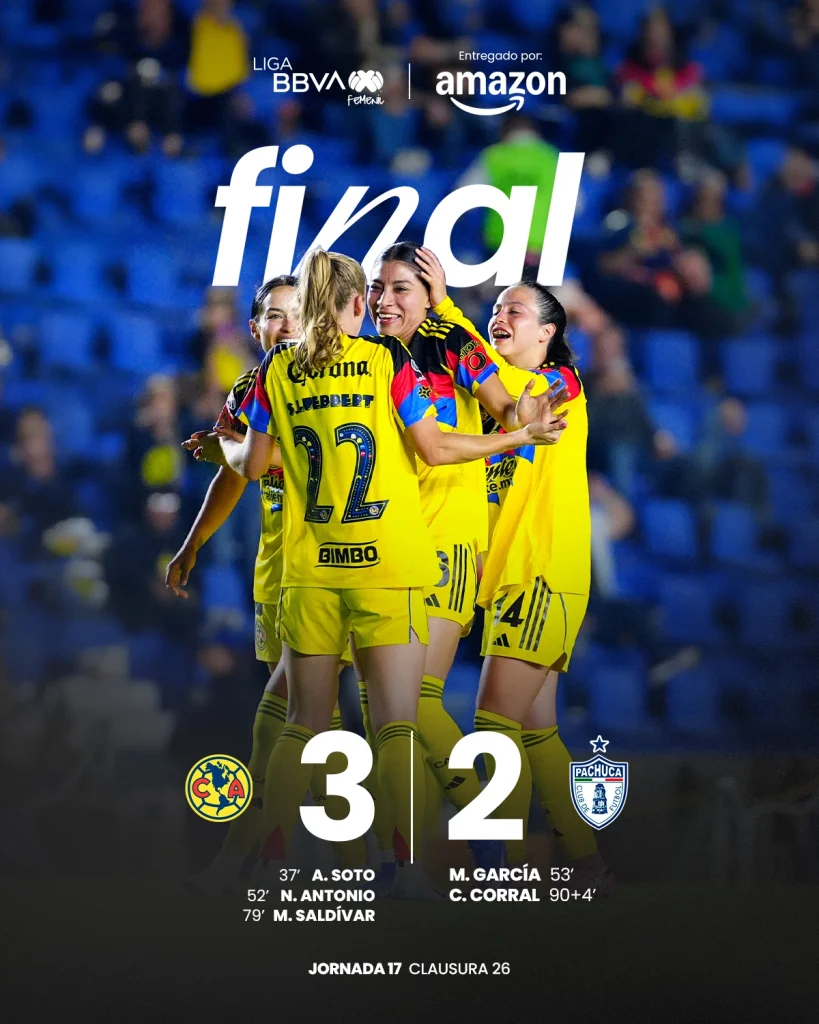Las Tuzas caen 3-2 ante el América Femenil