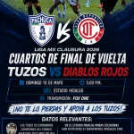 Pachuca quiere el pase a Semifinales, los Tuzos reciben a los Diablos Rojos del Toluca